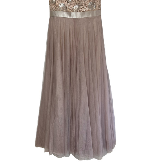 Watters & Watters Lucca Maxi Dress Sleeveless Sequined Lace 6314i - Picture 5 of 14